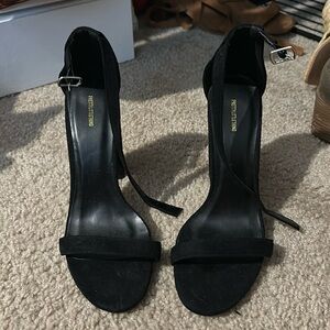 Pretty little thing black heels